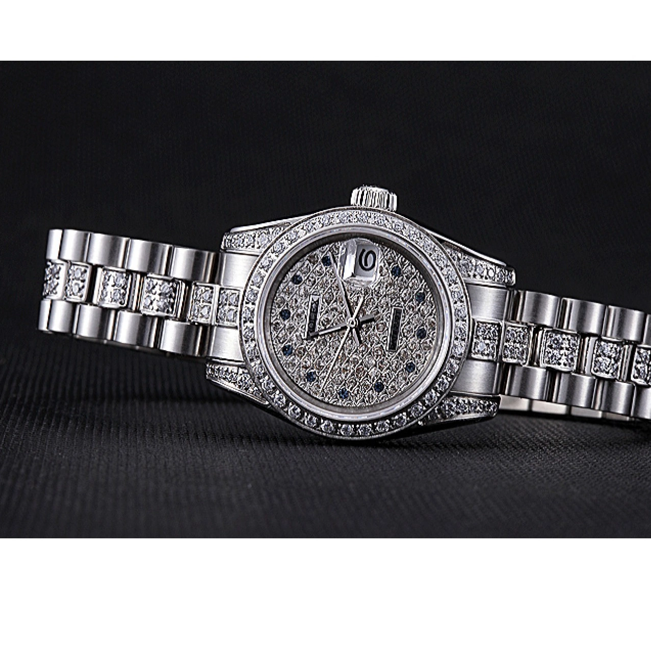 Good Copy Rolex Watches Dial Swiss 622021 Diamond Steel Stainless DateJust Rolex 0514